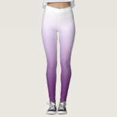 Gradiënt paars lila ombre leggings (Voorkant)