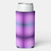 Gradiënt paars naar blauwe decoratieve kussen seltzer blikjeskoeler (Seltzer Achterkant)