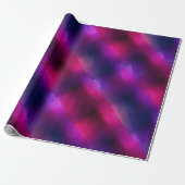 Gradiënt Paars Roze Fusie Donker Abstract Patroon Cadeaupapier (Uitgerold)