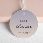 Gradiënt Paarse bloem nog lang en gelukkig na de b Bedankjes Labels