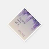 Gradiënt Paarse bloem nog lang en gelukkig na de b Servet (Hoek)