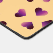 Gradiënt paarse hartenpatroon bureaumat (Hoek)