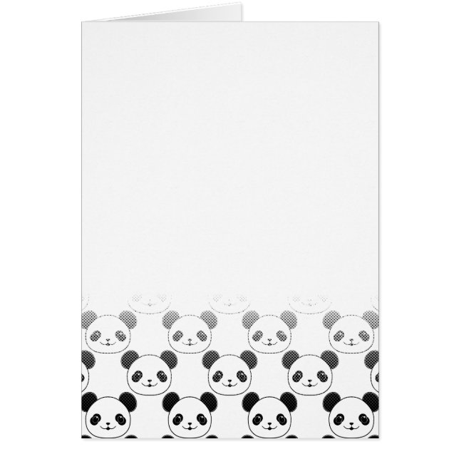 Gradiënt Panda Beer Patroon (Voorkant)