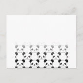 Gradiënt Panda Beer Patroon Briefkaart (Voorkant)