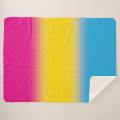 Gradient Pansexual Pride Flag – Kleurrijke Pan Fla Sherpa Deken (Voorkant (horizontaal))