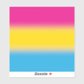 Gradient Pansexual Pride Flag – Kleurrijke Pan Fla Sticker (Vel)