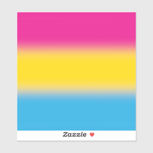 Gradient Pansexual Pride Flag – Kleurrijke Pan Fla Sticker (Vel)