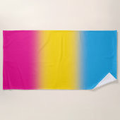 Gradient Pansexual Pride Flag – Kleurrijke Pan Fla Strandlaken (Voorkant)