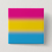Gradient Pansexual Pride Flag – Kleurrijke Pan Fla Vierkante Button 5,1 Cm (Voorkant)