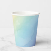  gradient party watercolor pink Elegant Birthday  Papieren Bekers (Achterkant)