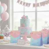 gradient party watercolor pink Personalized  Bedankdoosjes