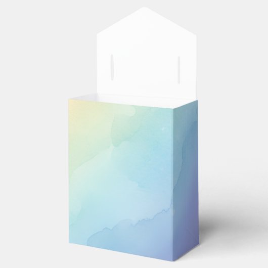 gradient party watercolor pink Personalized  Bedankdoosjes (Geopend)