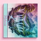 Gradient Pastel Horse Waterval Natuur Puzzel Legpuzzel