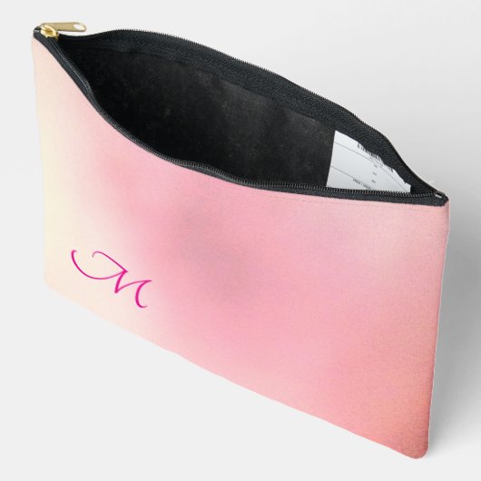 Gradient Pastel Pink kan Initiaal bewerken Etui (Open)