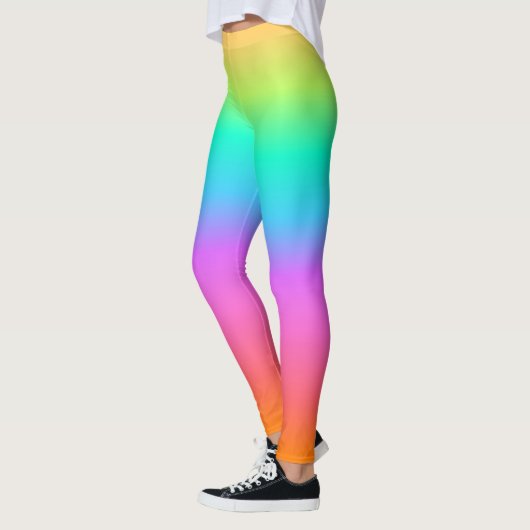 Gradiënt pastel regenboogombre leggings (Links)