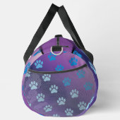 Gradient Paw Print Stylish Monogram Personalize Plunjezak (Rechts)