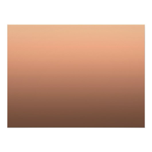 Gradiënt Perzik - diep naar licht | Seizoensstemmi Perfect Poster (Voorkant)