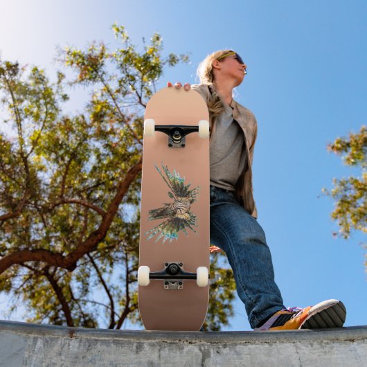 Gradiënt Perzik - diep naar licht | Seizoensstemmi Persoonlijk Skateboard (Buiten 1)