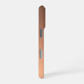 Gradiënt Perzik - licht naar diep | Seizoensgebond iPhone Hoesje (Rechterkant)