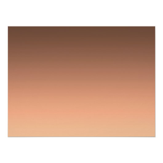Gradiënt Perzik - licht naar diep | Seizoensgebond Perfect Poster (Voorkant)