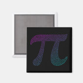 Gradiënt Pi Symbool Pi dag | Vroegtijdige Wiskunde Magneet (Voorkant / Achterkant)