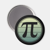 Gradiënt Pi Symbool Pi dag | Vroegtijdige Wiskunde Magneet (Voorkant / Achterkant)
