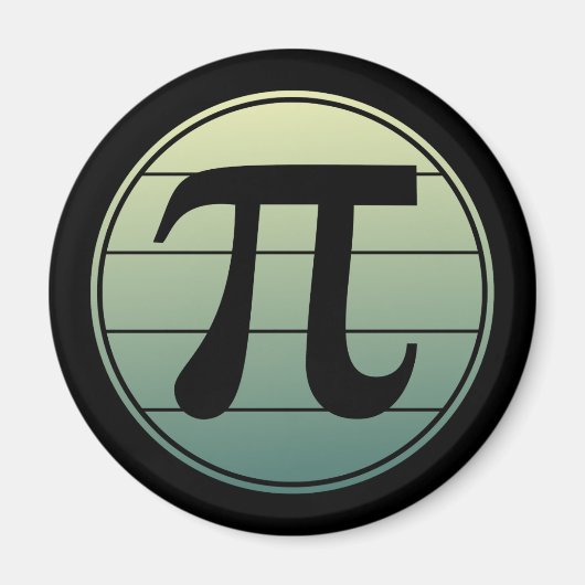 Gradiënt Pi Symbool Pi dag | Vroegtijdige Wiskunde Magneet (Voorkant)