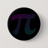 Gradiënt Pi Symbool Pi dag | Vroegtijdige Wiskunde Ronde Button 5,7 Cm (Voorkant)