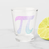Gradiënt Pi Symbool Pi dag | Vroegtijdige Wiskunde Shot Glas (Voorkant)