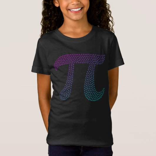 Gradiënt Pi Symbool Pi dag | Vroegtijdige Wiskunde T-shirt (Voorkant)