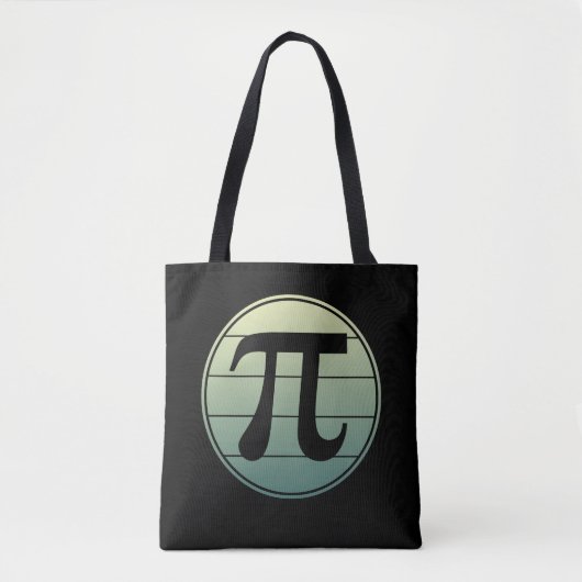 Gradiënt Pi Symbool Pi dag | Vroegtijdige Wiskunde Tote Bag (Voorkant)