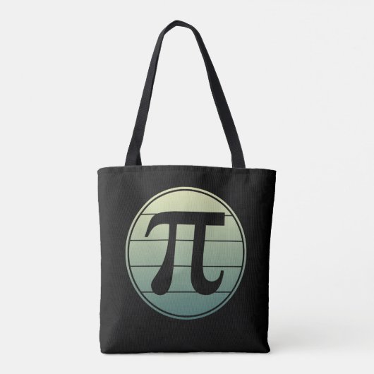 Gradiënt Pi Symbool Pi dag | Vroegtijdige Wiskunde Tote Bag (Achterkant)