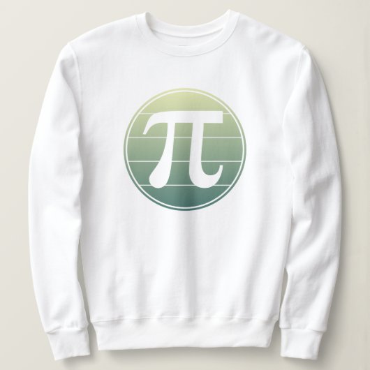 Gradiënt Pi Symbool Pi dag | Vroegtijdige Wiskunde Trui (Design voorkant)