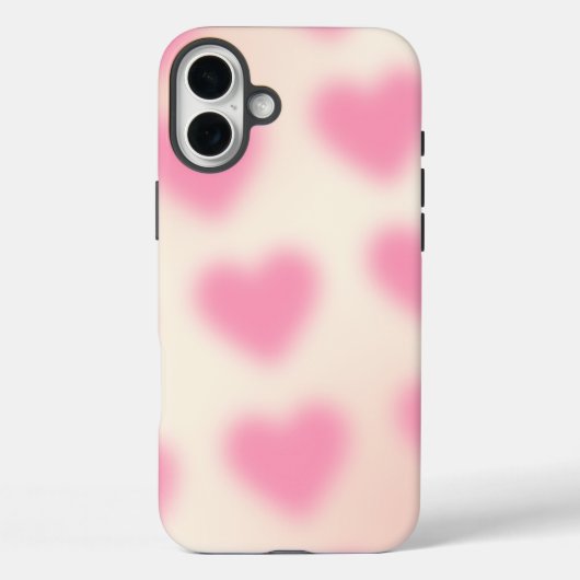 Gradient Pink Heart Case-Mate iPhone Case (Achterkant)