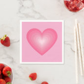 Gradient Pink Heart Design – Pastel Pink Love Sign Servet (Insitu)