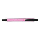 Gradient Pink Wave Business Logo Naam Promotioneel Zwarte Inkt Pen (Achterkant)
