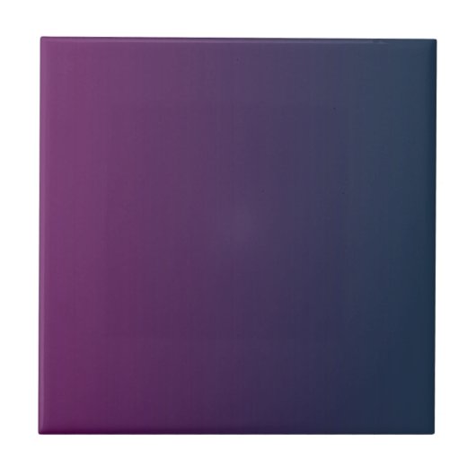 Gradient Plum Blue Keramische Tegel Tegeltje (Voorkant)