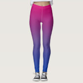 Gradiënt Pride Patroon: Bi Leggings (Voorkant)