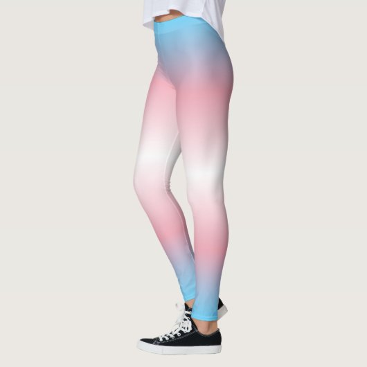 Gradiënt Pride Patten: Trans Leggings (Links)