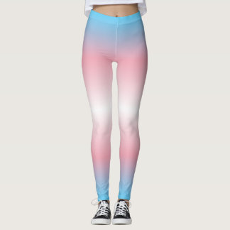 Gradiënt Pride Patten: Trans Leggings