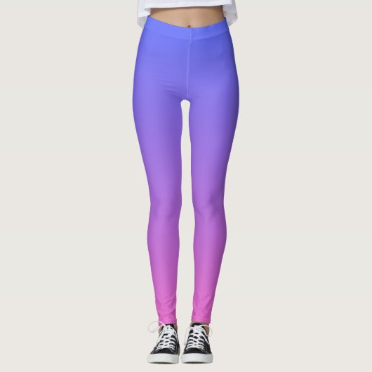 Gradient Purple Leggings - Stylish & Comfortable (Voorkant)