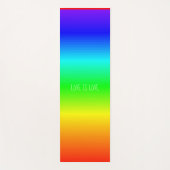 Gradiënt Rainbow Kleuren Liefde is Liefde of Jouw  Yogamat (Voorkant)