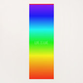 Gradiënt Rainbow Kleuren Liefde is Liefde of Jouw  Yogamat (Achterkant)