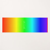 Gradiënt Rainbow Kleuren Liefde is Liefde of Jouw  Yogamat (Voorkant (horizontaal))