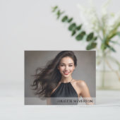 Gradiënt rand postkaarten acteur promo foto's (Staand voorkant)