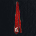 Gradient Red Santa Baby Christmas Stropdas<br><div class="desc">Bekijk de kerstpatronen in de kleuren van deze stropdassen gemaakt voor vakantie feesten. Verloopkleuren met bubbel,  sneeuwvlokken of sterren die zich op het patroon verbergen. Dit stropdas heeft een kleine Santa en baby karakter; verwijderbaar als je wilt. Toegevoegd sneeuwval</div>