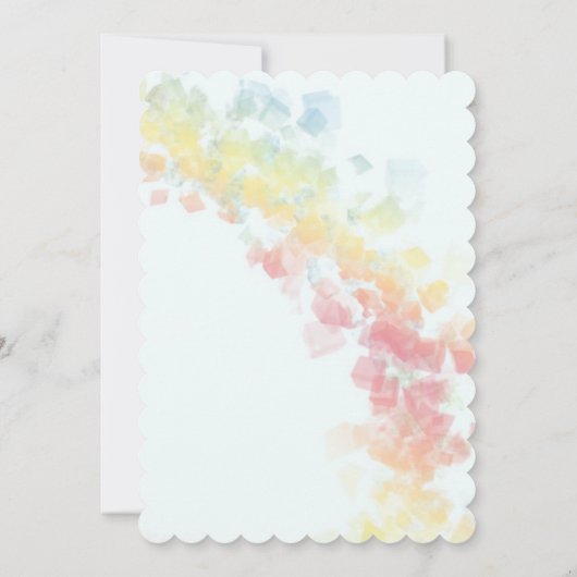 Gradiënt Regenboog en Tulpen Save The Date (Achterkant)