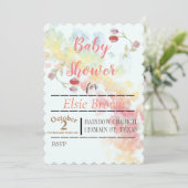 Gradiënt Regenboog en Tulpen Save The Date (Staand voorkant)