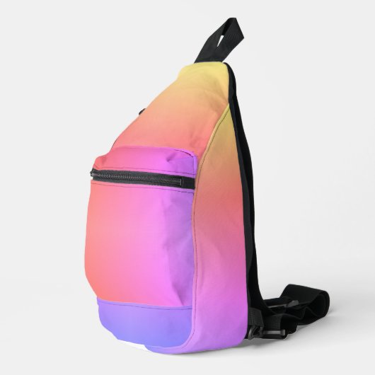Gradiënt regenboog sling bag (Rechterhoek)