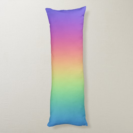 Gradiënt regenboogkleuren lichaamskussen (Achterkant (Verticaal))
